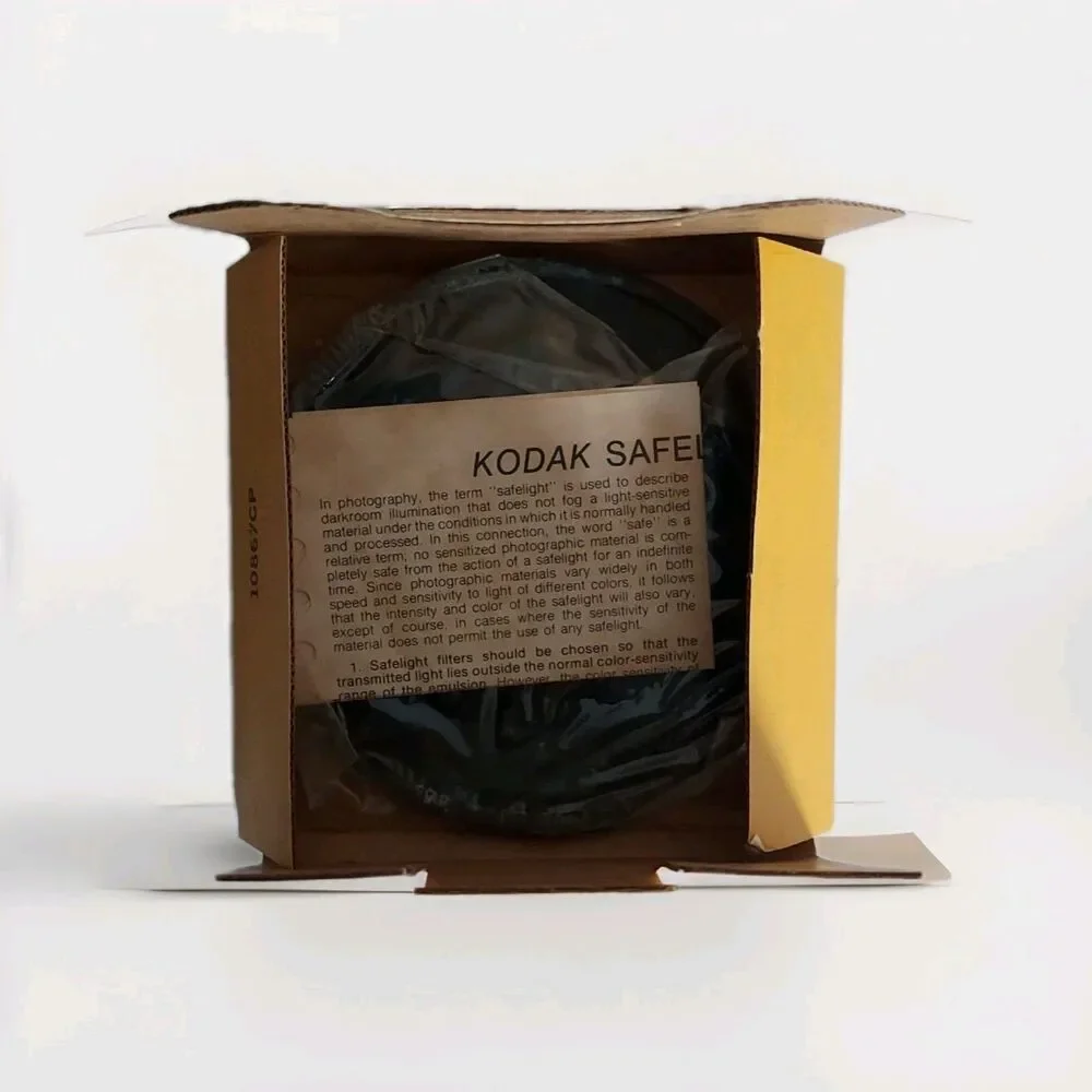 Vintage Kodak Safelight Glass Filter 5 1/2